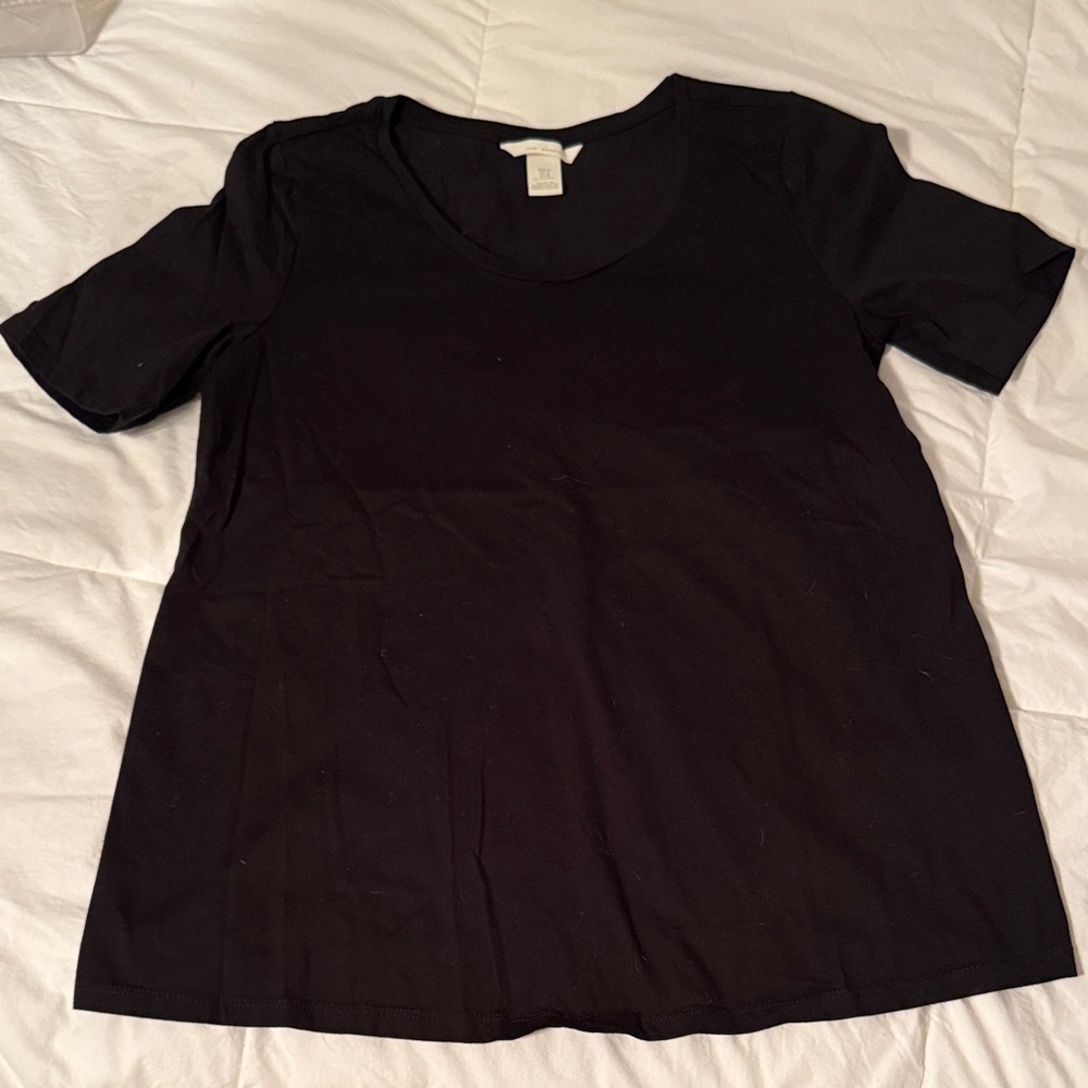 H&M Maternity Classic Black Short Sleeve Tee